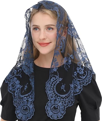 Bordado de encaje velos de la iglesia católica, manitas, capilla, bufanda de encaje