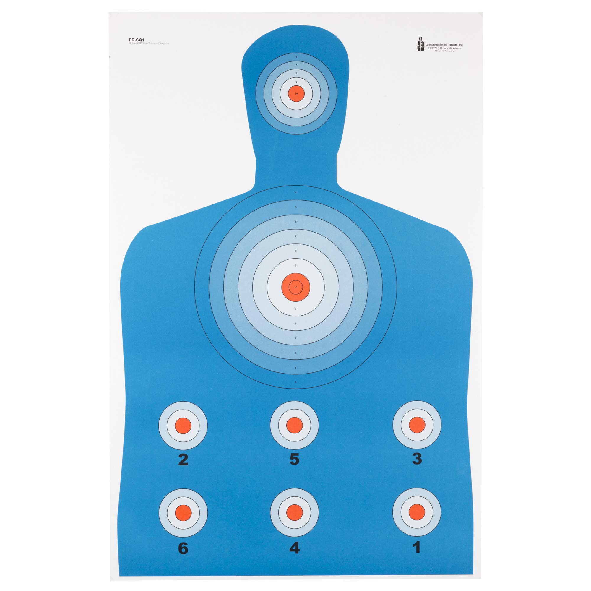 ACTION TARGETS PR-CQ1 HI VIZ FLRSNT SIL HG 100 PA