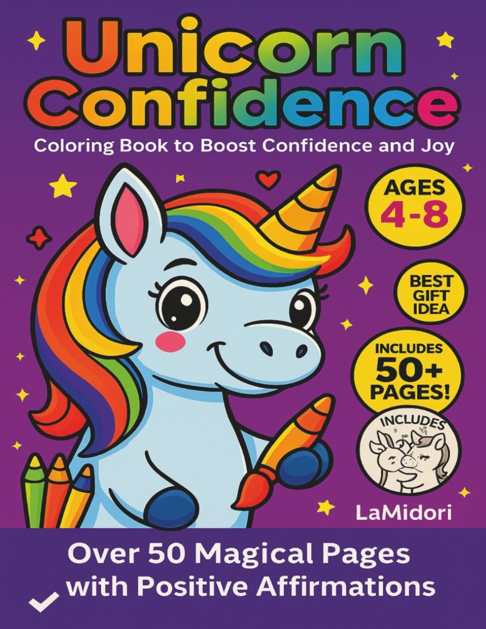 Unicorn Confidence: Coloring Book to Boost Confidence and Joy