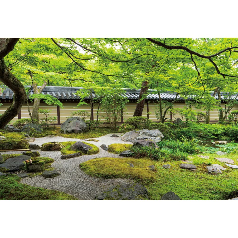 Amazon | Qinunipoto 背景布 枯山水 日本庭園 和式の庭 3.5x2.5m 壁の