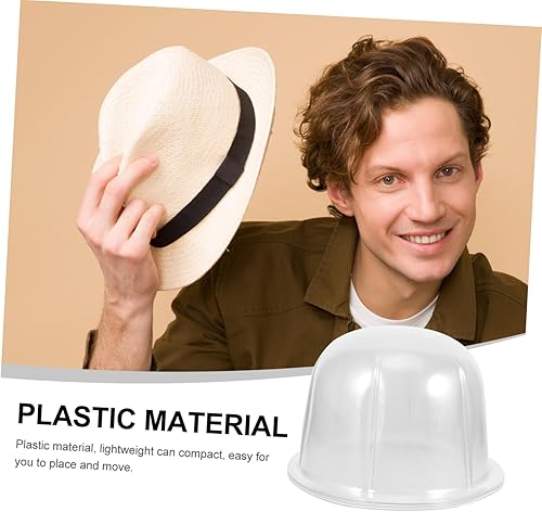 Miniatura 6 de KESYOO Soporte de plástico para cabeza de sombrero, 8 uds. Soporte práctico para gorras, soporte de exhibición para sombreros de viaje, soporte de