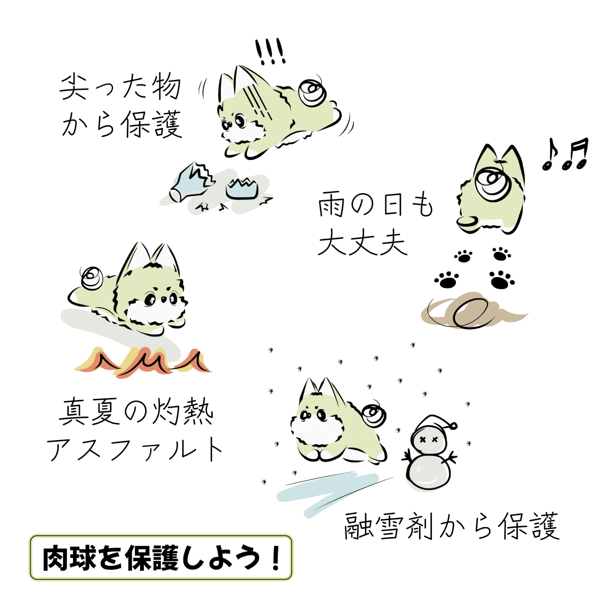 Amazon.co.jp: WICKEDPUP かるかるシューズ、32枚入 | 肉球のための犬