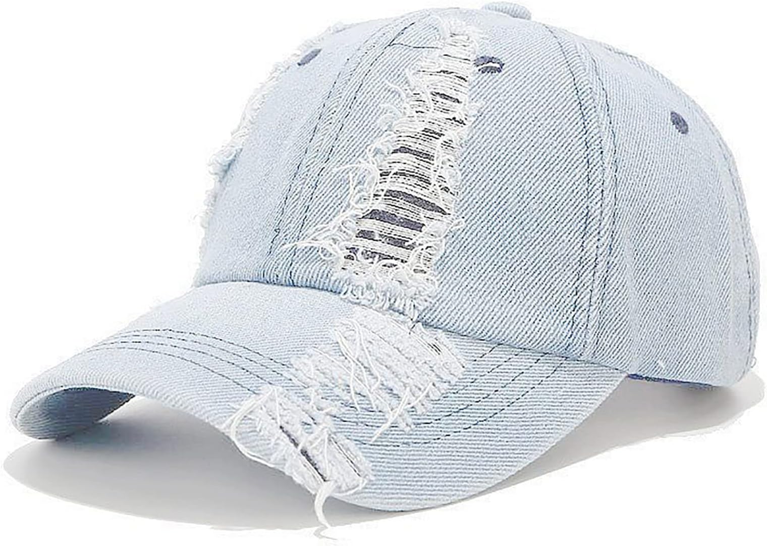 Vintage Washed Distressed Baseball Cap Adjustable Cotton Dad Hat for Women Men