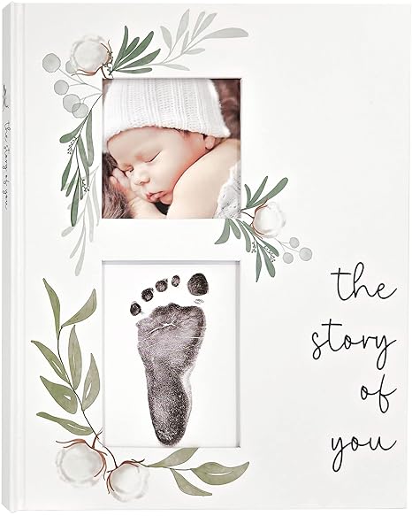 Baby Memory Book for the Modern Minimalist - Simple Baby Book for Boy or Girl - First Years Journal - Monthly Milestone Keepsake Record Book - Gender Neutral Pregnancy Gift for Baby Shower