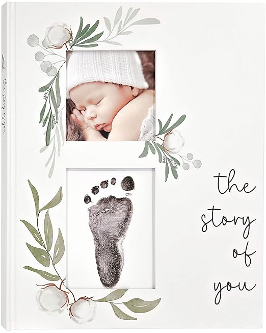 Baby Memory Book for the Modern Minimalist - Simple Baby Book for Boy or Girl - First Years Journal - Monthly Milestone Keepsake Record Book - Gender Neutral Pregnancy Gift for Baby Shower