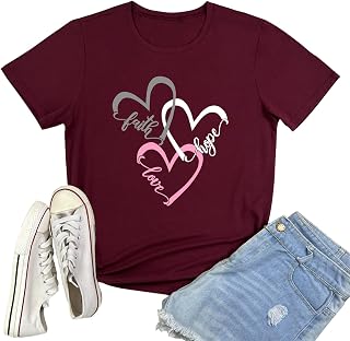 BLACKMYTH Graphic T-Shirts for Women Faith Shirts for Women
