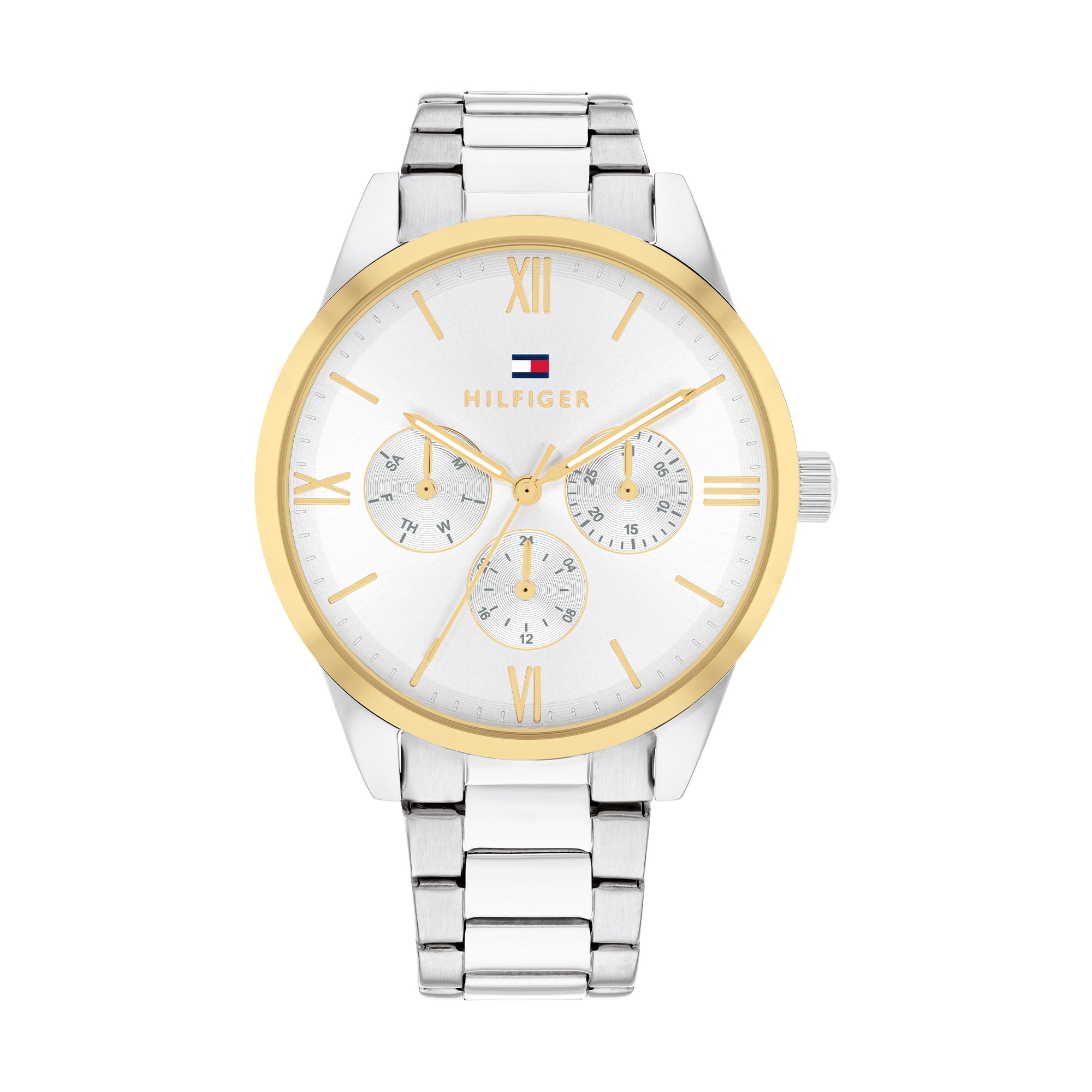 Tommy Hilfiger Analogue Multifunction Quartz Watch for Women with Stainless Steel Bracelet