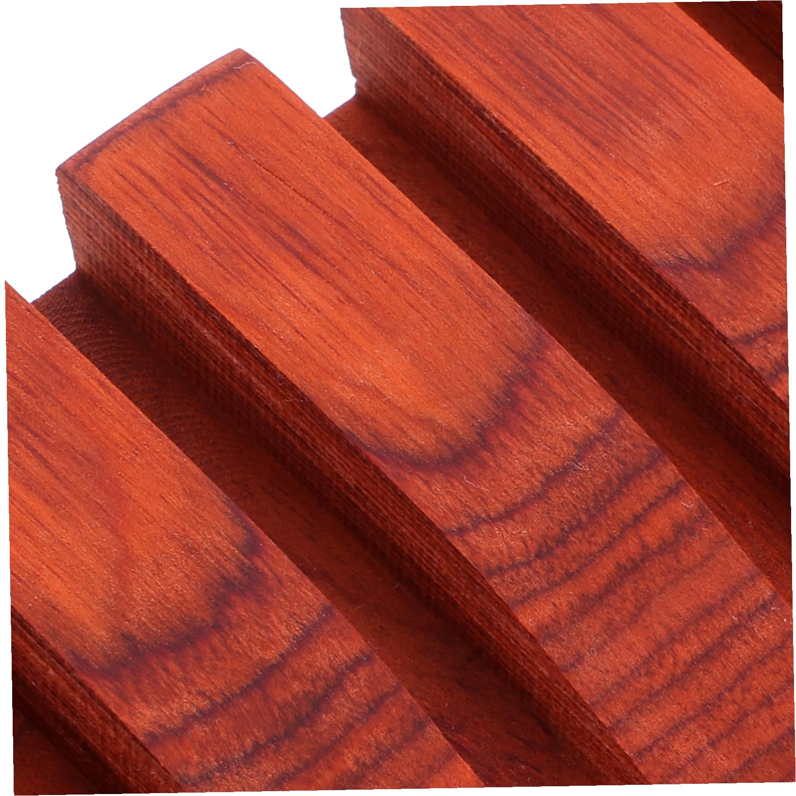 VICASKY Présentoir en Bois Foncé pour 7 Ciseaux de Coiffure Capacité, Design Incurvé Élégant et Ventouse, Boîte de Rangement Pratique pour Salon