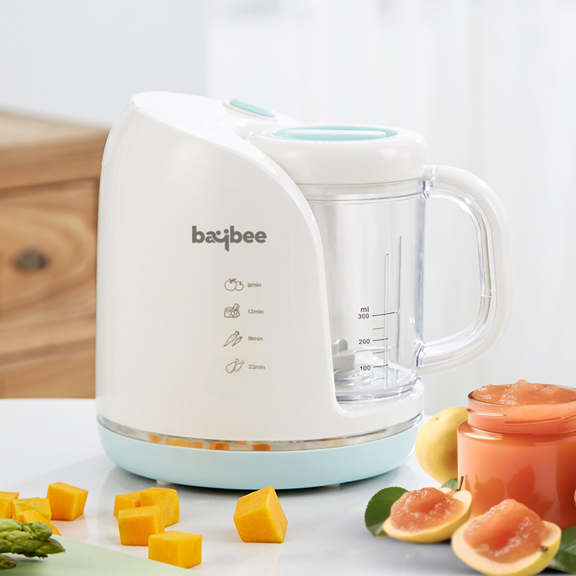 BAYBEE 4-in-1 Multifunctional Electric Baby Food Processor with Steamer, Chopper & Grinder | Portable Baby Food Blender and Steamer-picture-7