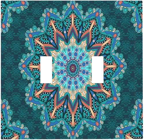 Miniatura 83 de Cubiertas de salida iridiscentes abstractas coloridas nubes dúplex de 1 cuadrilla, placa de cubierta de interruptor de luz arco iris, placas