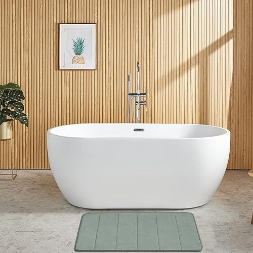 Miniatura 2 de Juego de 3 alfombras de baño de espuma viscoelástica, alfombras de baño suaves, juego de alfombras de baño para juegos de baño, alfombras de baño