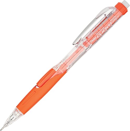 Miniatura 3 de Lápiz automático Pentel Twist Erase Click con 2 borradores de repuesto y minas, 0.01 pulgadas, barriles surtidos, Anaranjado Paquete de 212