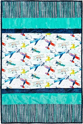 Miniatura 1 de Shannon FABRICS Minky Cuddle Kit Picture Perfect Flight Plan