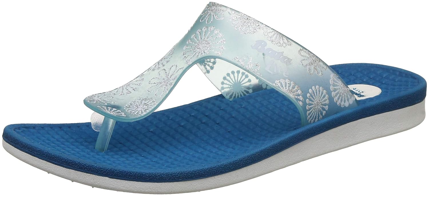 BATA womens NEW JASMINE Blue Slipper - 3 UK (5719155) : Amazon.in: Fashion