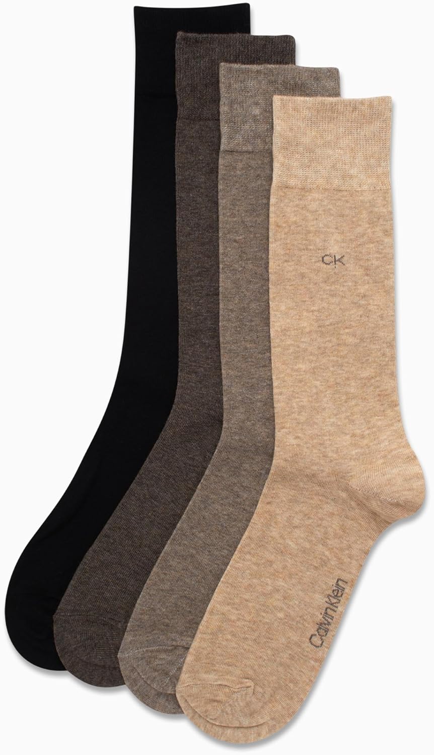 Calvin Klein Men's Crew Dress Socks (4-Pack) - Image 4