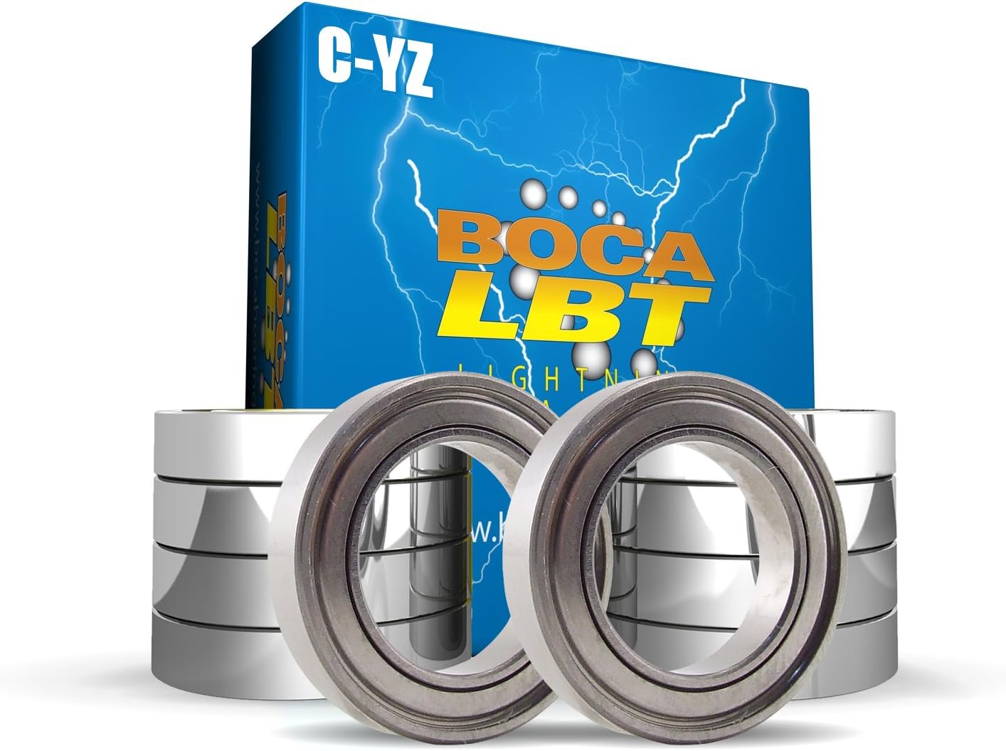 3x10x4 mm Ceramic Hybrid Metal Shielded ABEC 5 Fishing Reel Bearings - 10 Pack #FTP103C-YZZ #5 LD-FR1