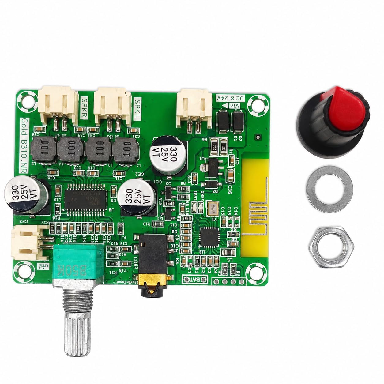 Hexonix Gold-B310NR TPA3110D2 DC 8V–26V Bluetooth Digital Audio Power Amplifier Board, 15W × 2 Class-D Stereo Amplifier Module-image-40