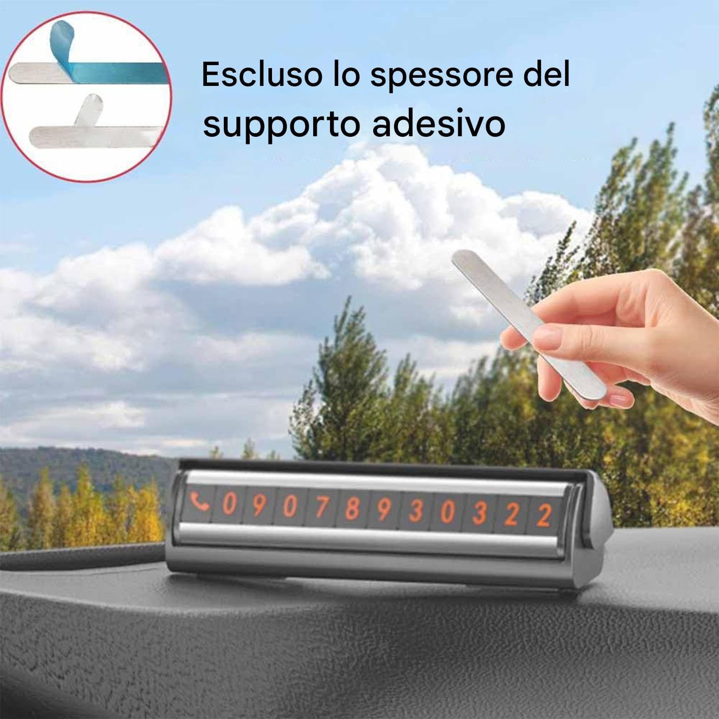 Piastre Acciaio Magnetico 10 Pezzi Strisce Metalliche Autoadesive Montaggio Magneti