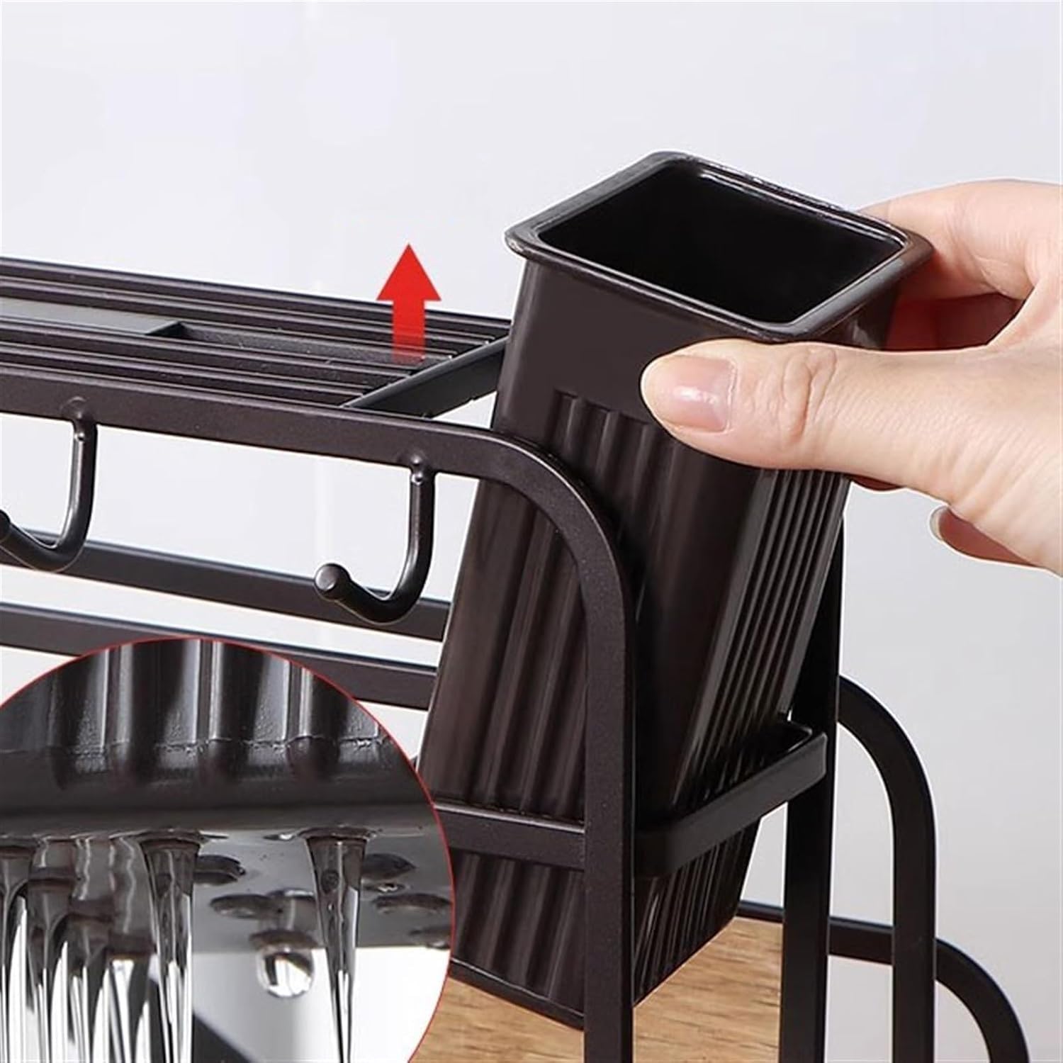 Portataglieri Acciaio al Carbonio 26cm Multifunzione(coffee) | Design multifunzione, taglieri e utensili, acciaio al carbonio per robusto, per stile , per facile pulizia