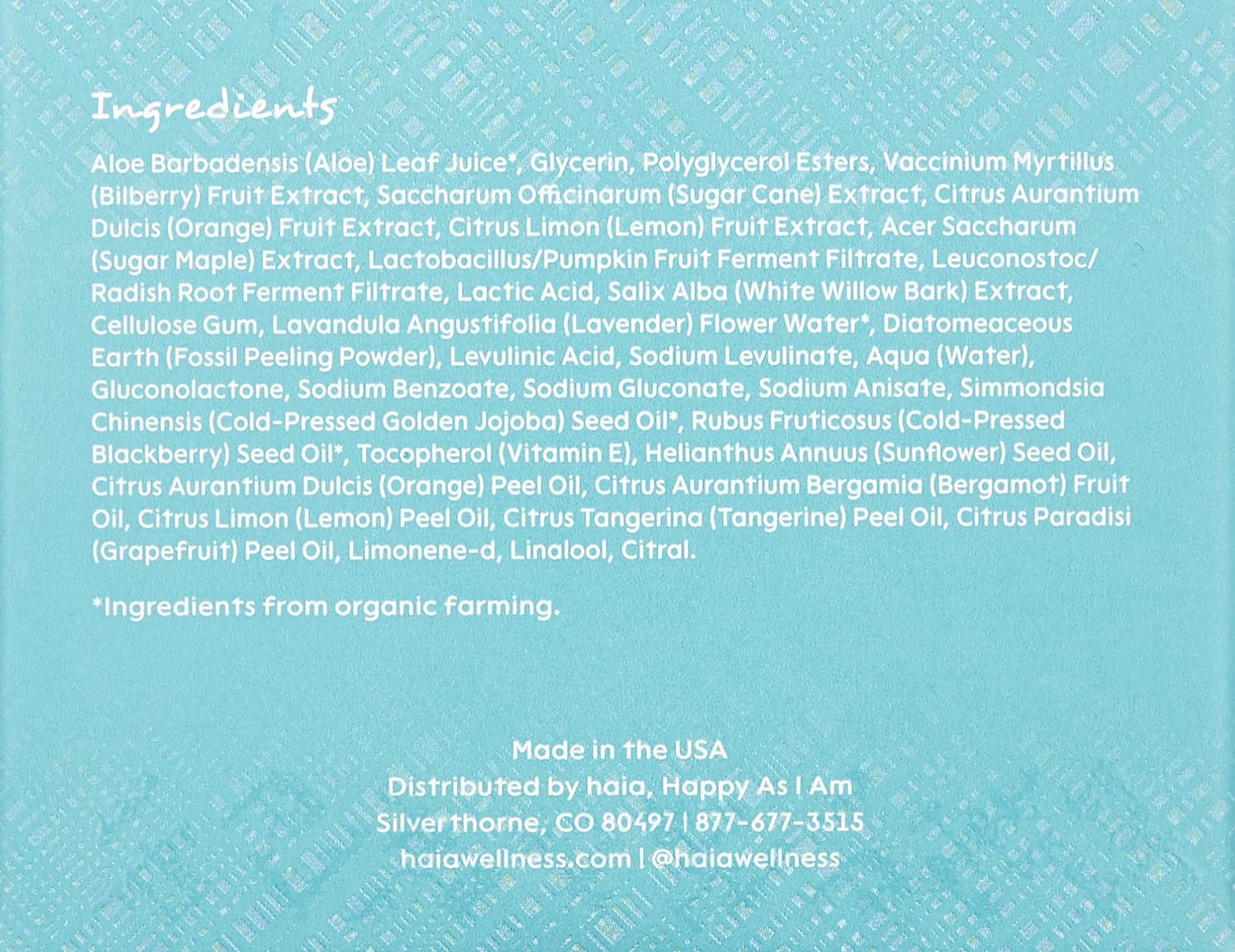 haia "I am Resilient" - Multi Fruit Acid Enzymatic Exfoliant