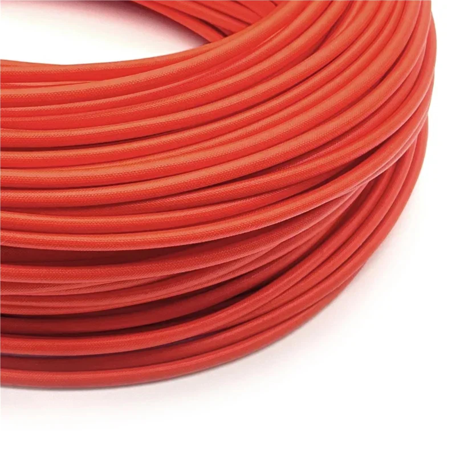 Manguito de Alambre Trenzado de Fibra de Vidrio Resistente al Fuego for aislar Cables y tuberías.(Black,10mm,10M)