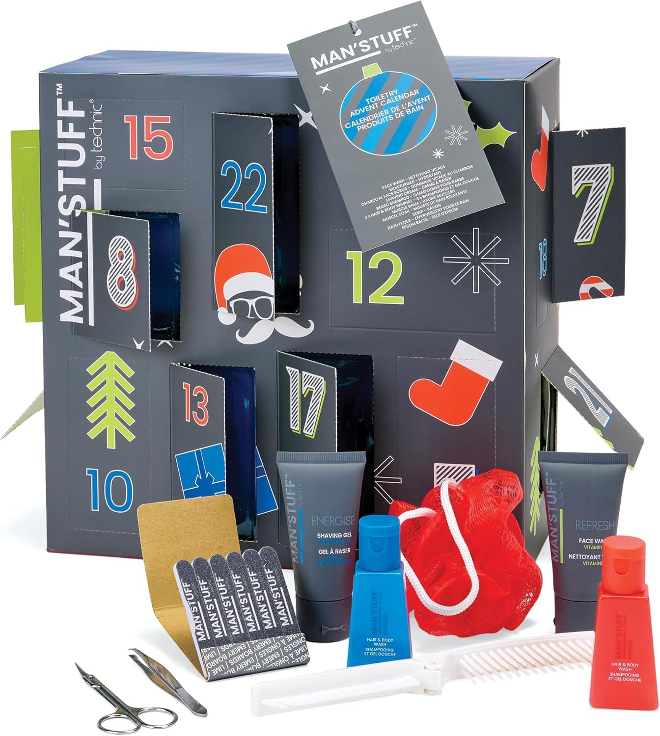 Technic Man'Stuff Advent Mega Toiletry Calendar Bath Set-image-13