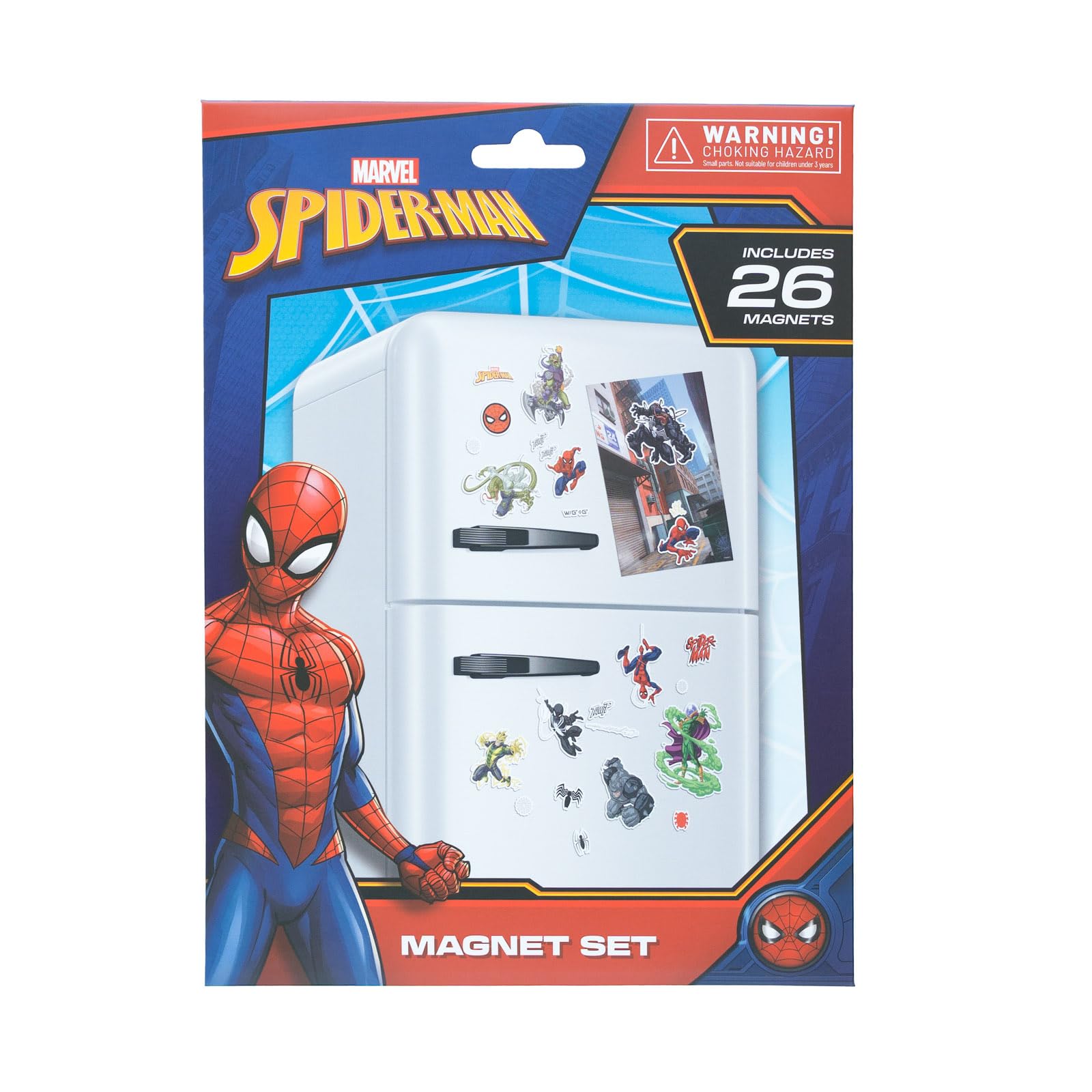 Grupo Erik Set of Fridge Magnets - Marvel Spider Man Gifts under 10 Pounds, Marvel Merchandise | Kitchen Decor Accessories, Funny Gifts for Friends