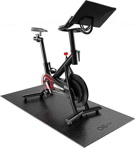 Cycleclub Bike Mat Compatible with Peloton Bike,Elliptical,Treadmill Mat, 6mm Thick,