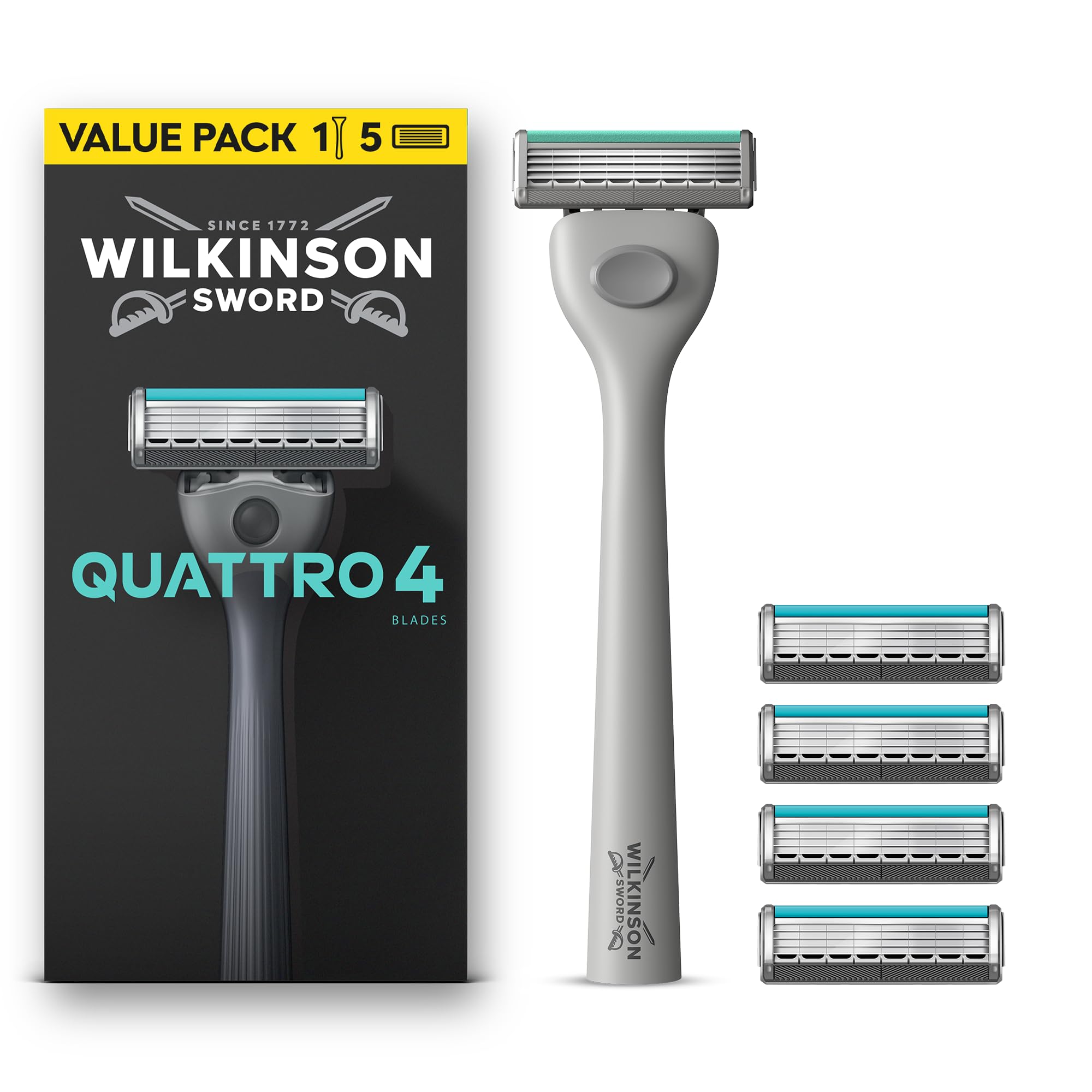 Wilkinson Sword Quattro Shaver + Replacement Blades