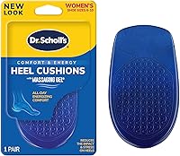 Dr. Scholl's Heel Cushions with Massaging Gel Advanced - All-Day Shock Absorption Heel Pain Relief