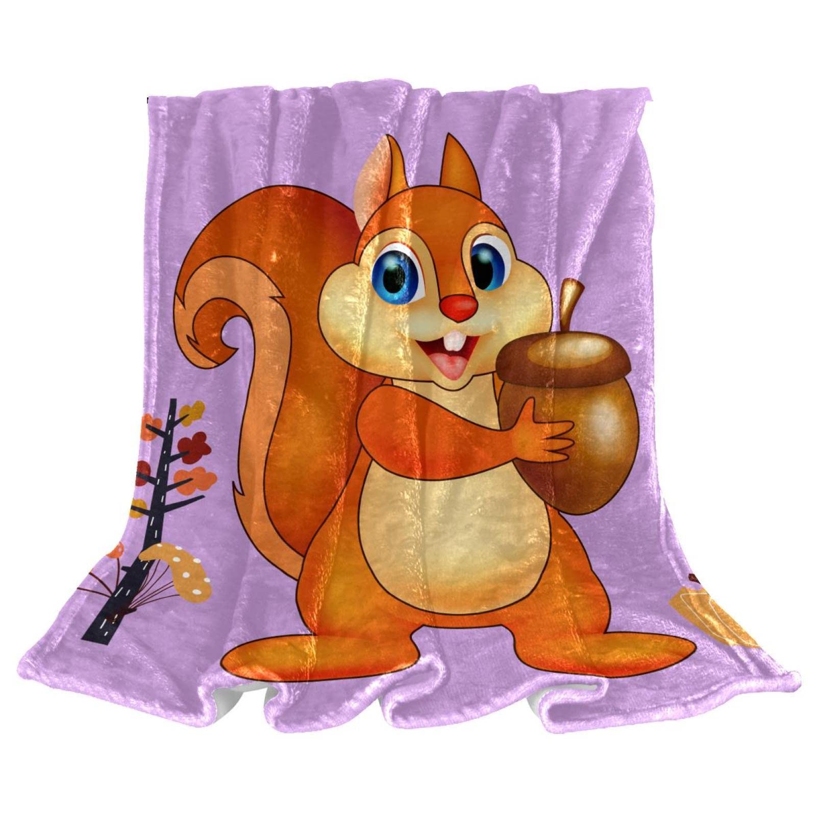 Couvre-lit moelleux enfant pour stopper les nuits froides motif animal