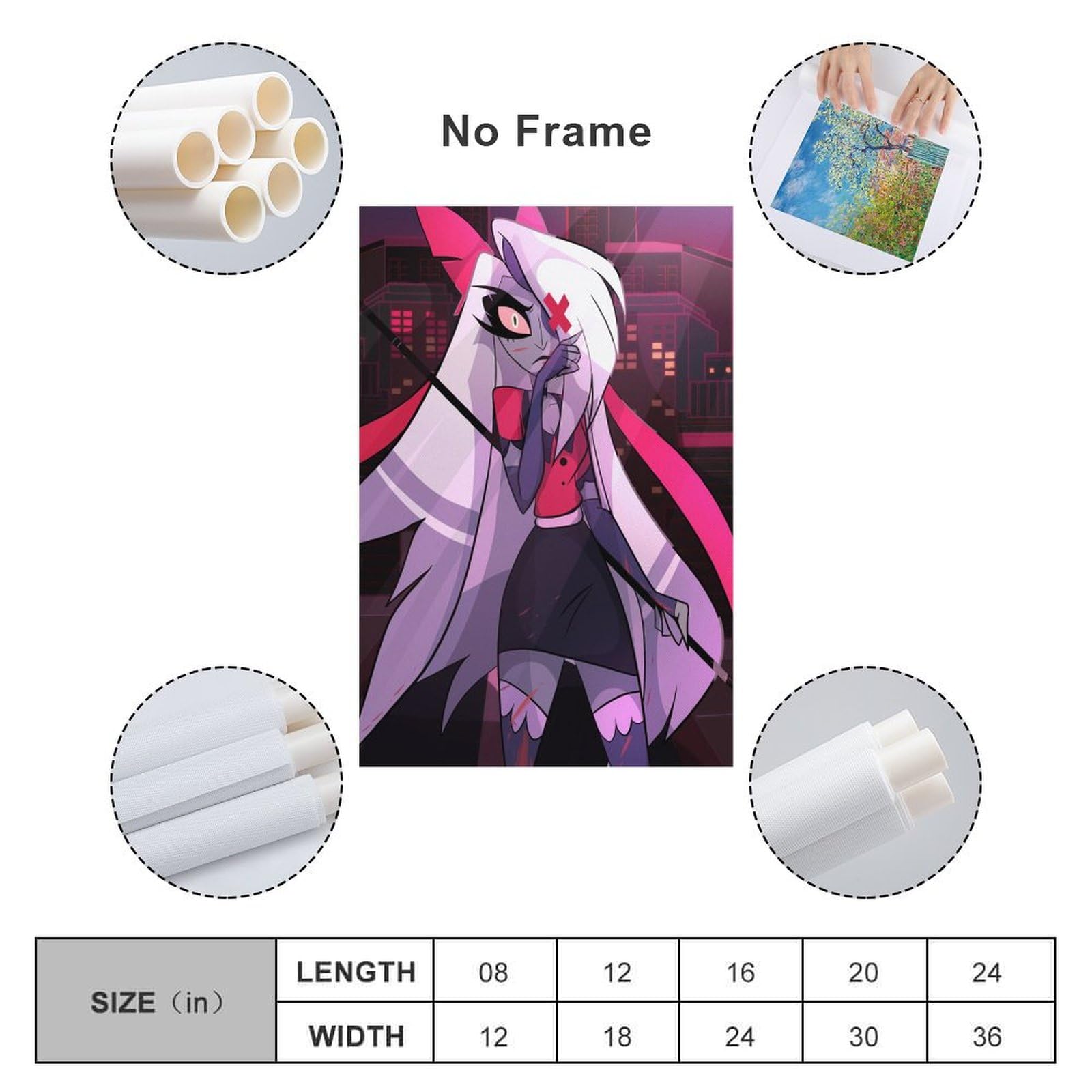 Anime Hazbin Hotel Poster Vaggie Gifts Canvas Painting Poster Wall