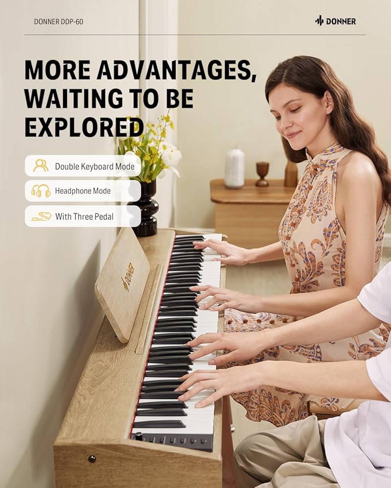 DONNER DDP-60 デジタルピアノ Amazon.com: Donner OURA DDP-60 88 Key Digital Piano Keyboard