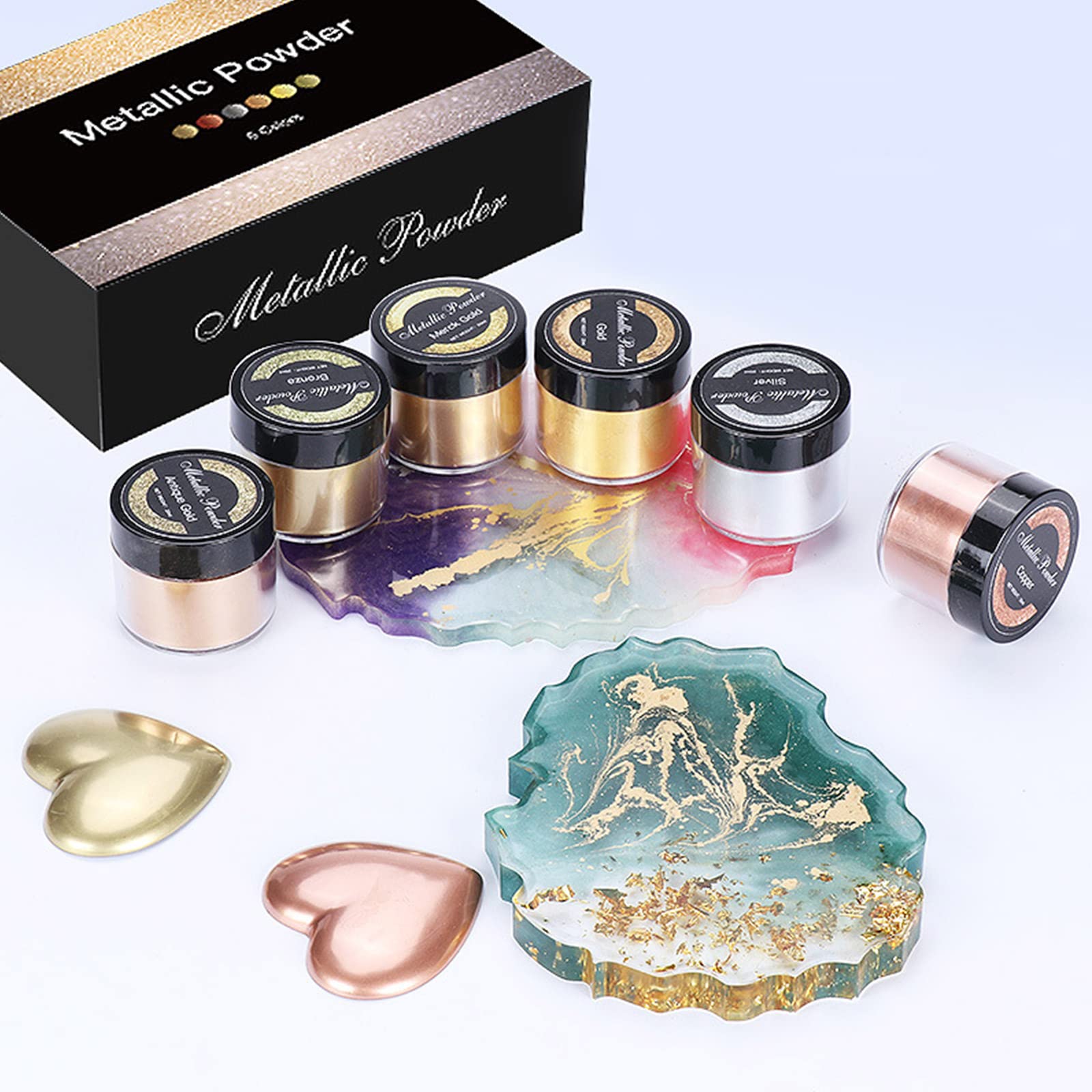 Pigmento metálico en polvo multiusos, cosmético, seguro, para cuerpo, uñas, resina epoxi, accesorios, herramientas, fabricación de jabón, colorantes, naturales