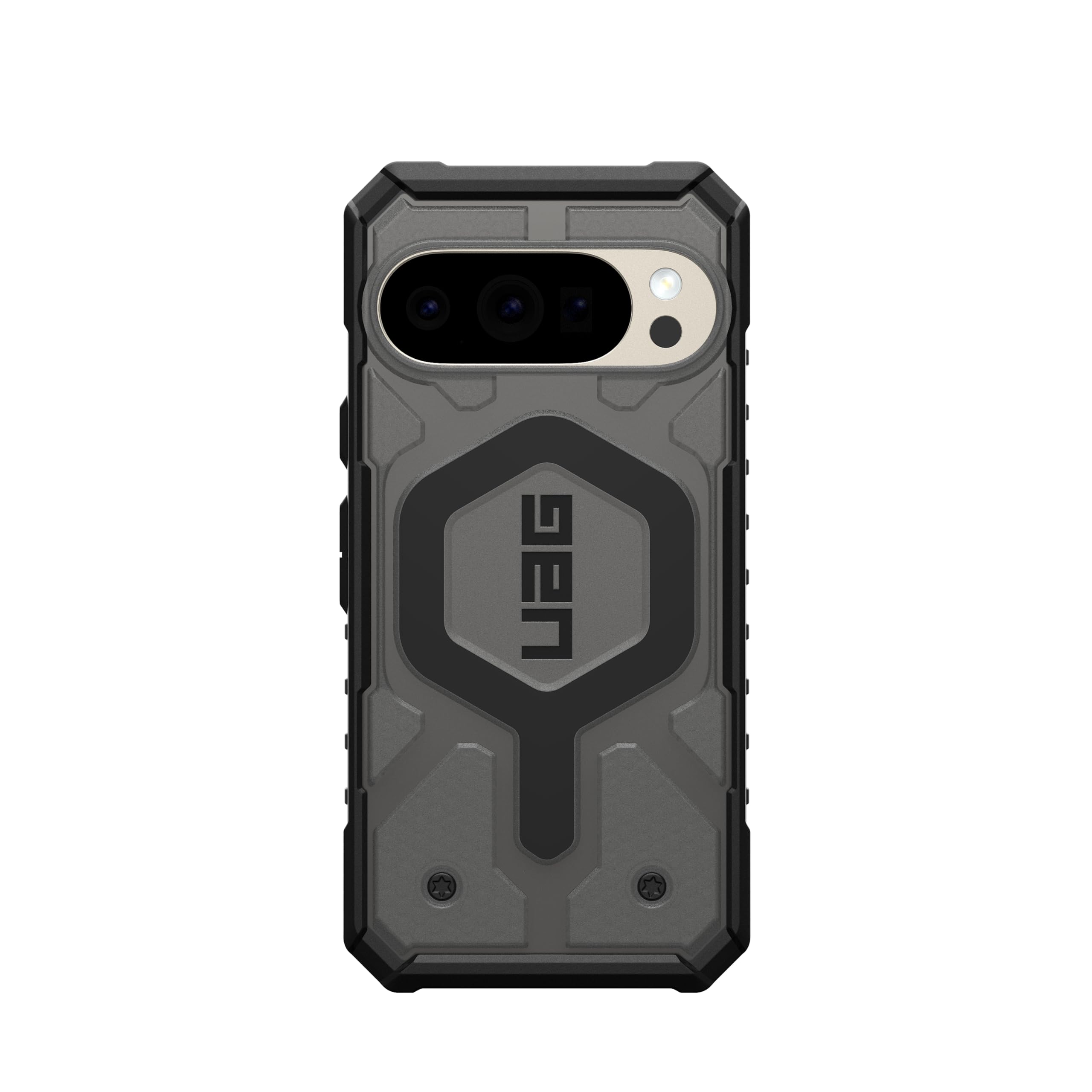 URBAN ARMOR GEAR UAG Made for Google Pixel 10 Case & Pixel 10 Pro Case Pathfinder Clear - Compatibile con Pixelsnap e ricarica magnetica trasparente robusta custodia protettiva, cenere/nero