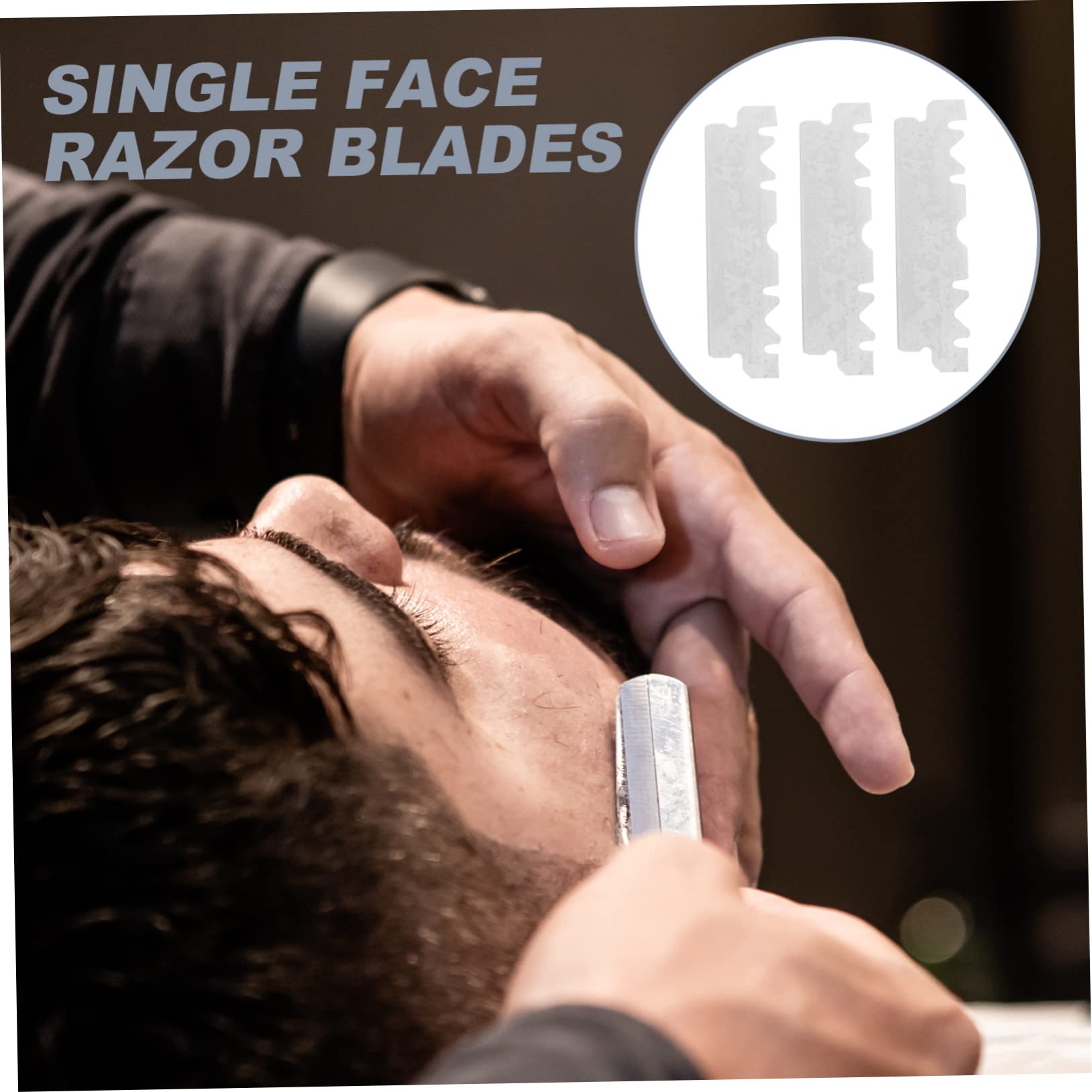 VICASKY 4 Ensembles Lame De Rasoir Rasoirs Seul Coiffeur Rasoir À Lame Unique Razors Pour Hommes Pour Le Rasage Rasoir Unique Revêtement De Surface : Chrome Et Téflon 100 Pièces * 4