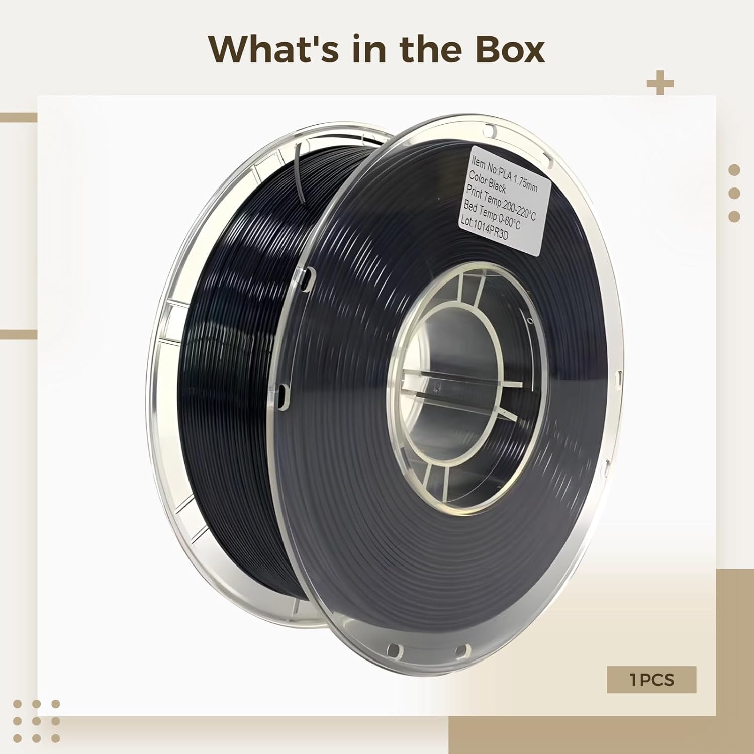 Generic High Precision, Biodegradable, Pla Filament for Models, Parts, Sculptures, 3D Printing, 1.75 Mm and 3.0 Mm Options