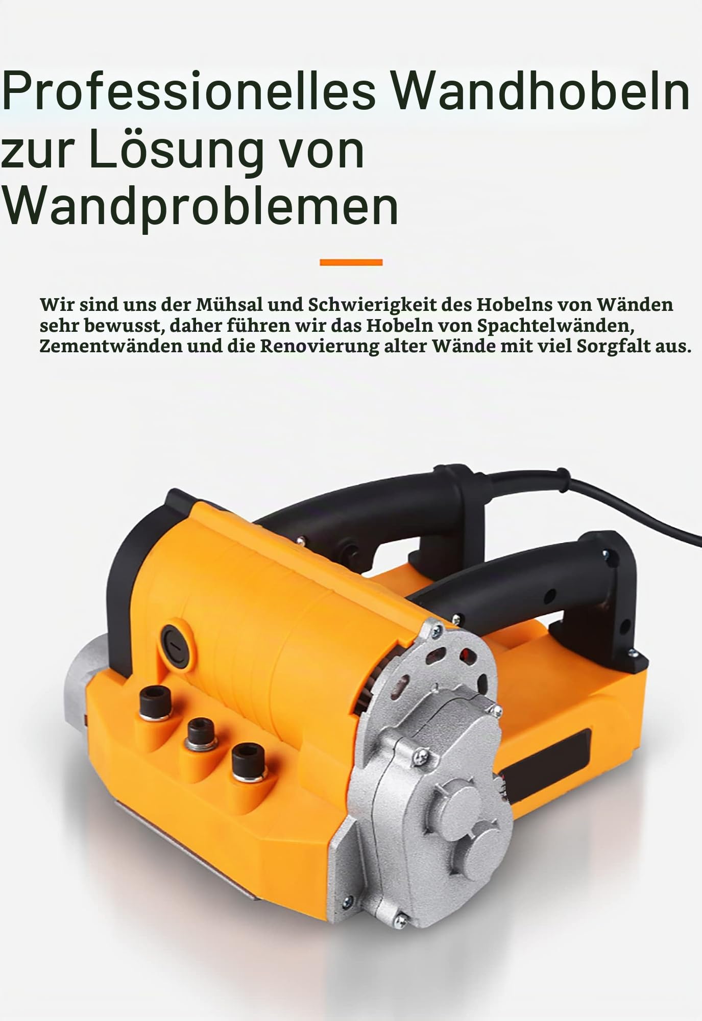 Elektrischer Wandschaber, Staubfreies Spachtel-Spachtel-Abziehwerkzeug Für Die Wandrenovierung, Geeignet Zum Entfernen Von Kalkfarben-Fliesenkleber Mit Staubsauger