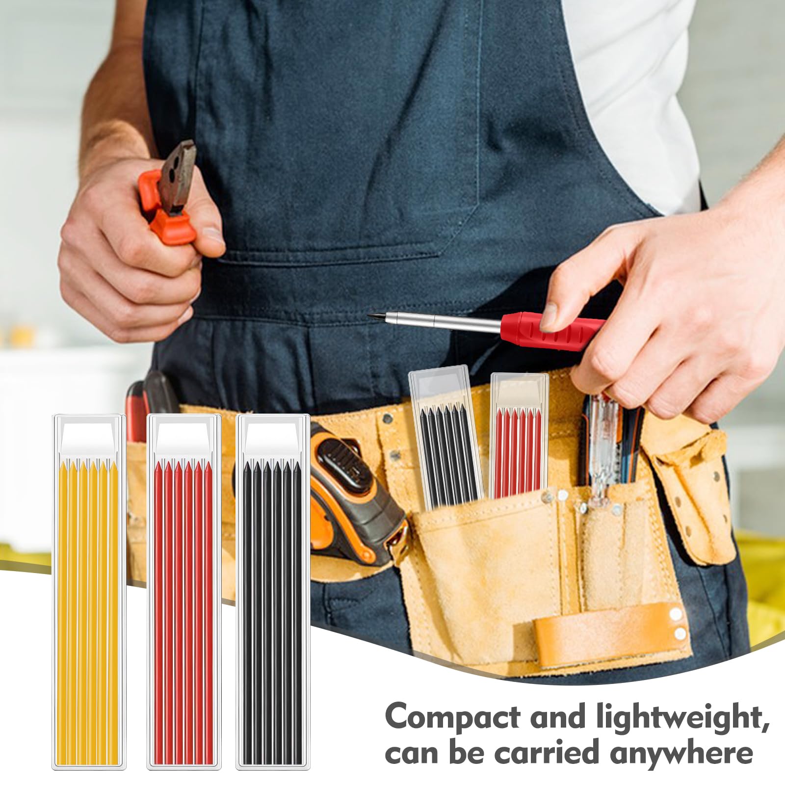 SHCHING 36PCS Pencil Lead Refills for Tracer/Pica, 2.8mm Solid Pencil Refill - Image 2