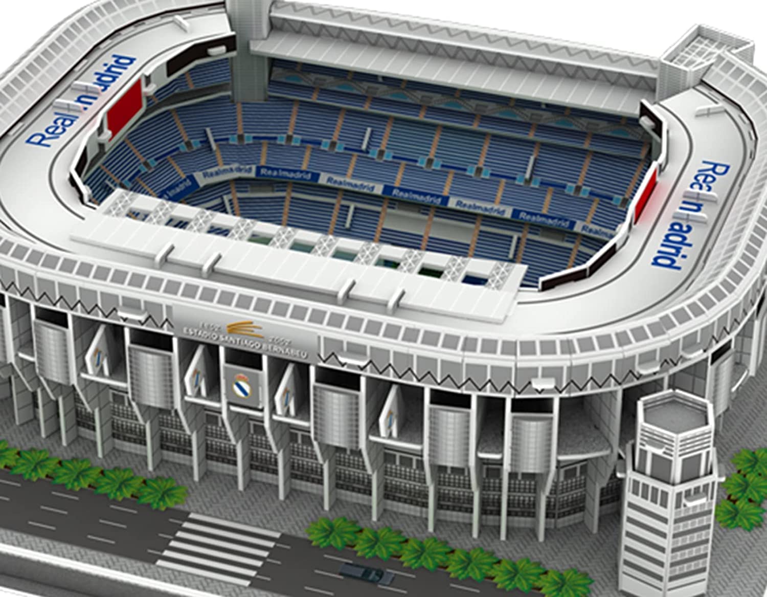 Rompecabezas 3D del Estadio Bernabéu Real Madrid, Recuerdo de fútbol, ​​Juguete Educativo for niños