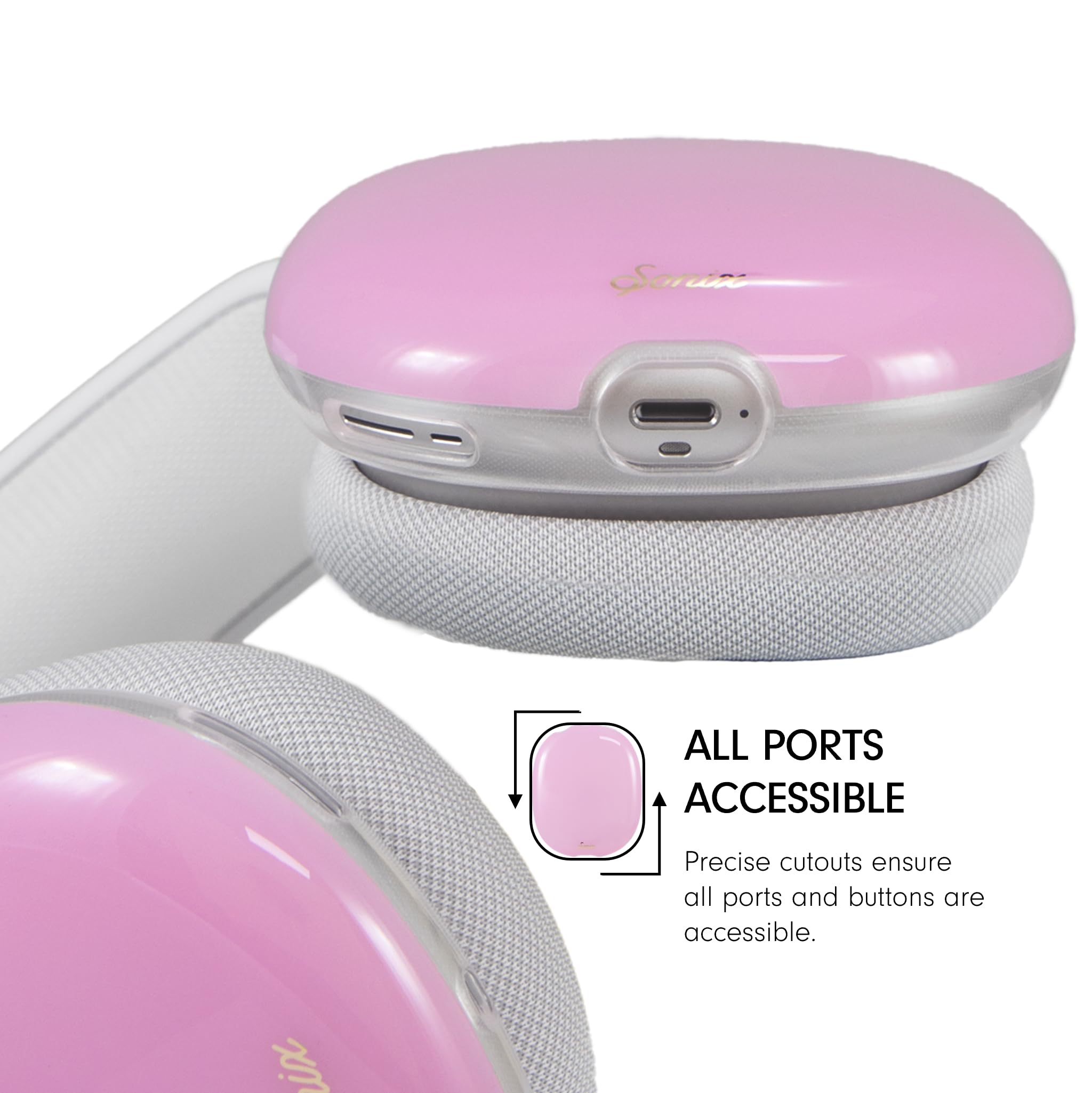 Sonix Custodia protettiva per AirPods Max 2 & 1 | Custodia per cuffie | Rosa gelatina
