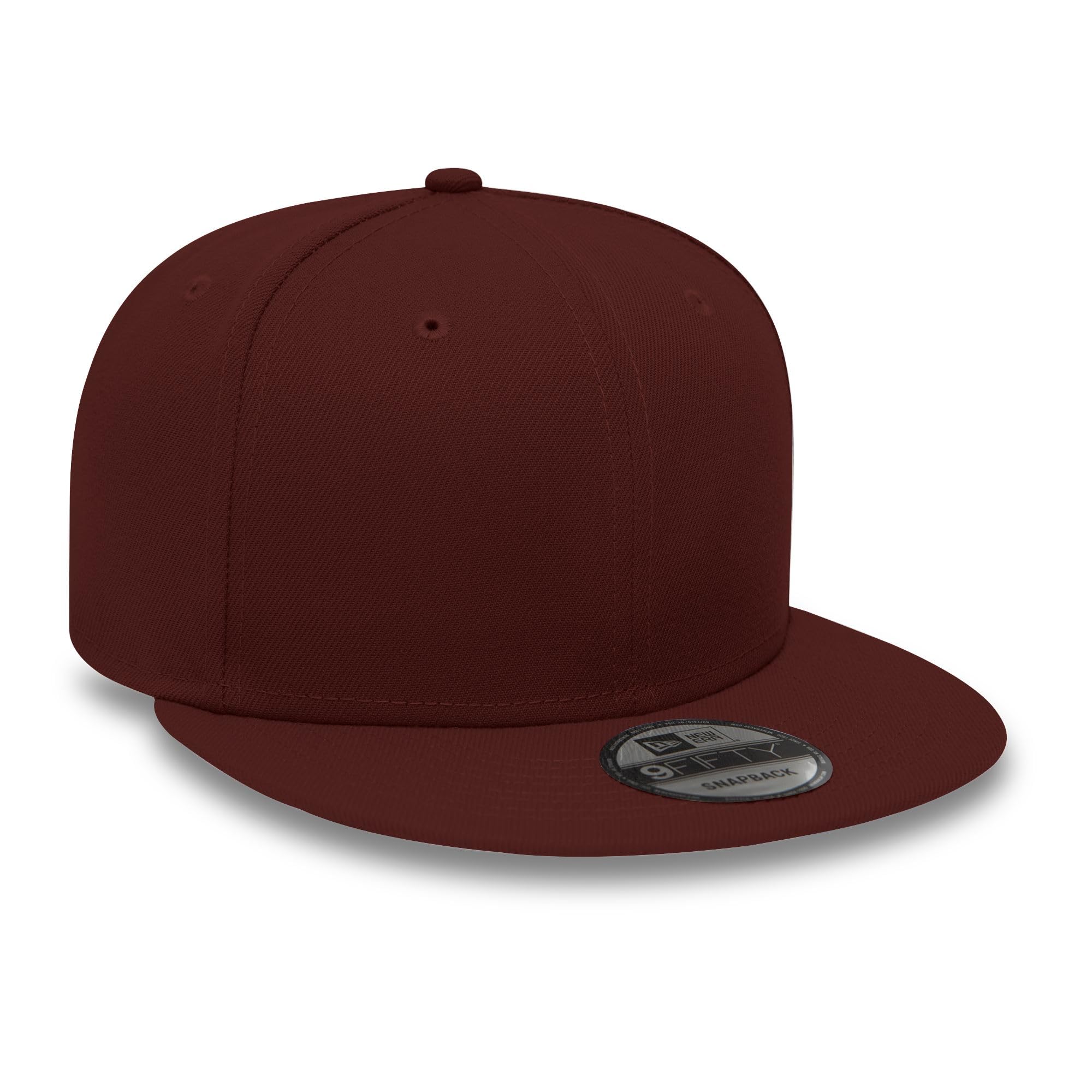 New Era 9Fifty Snapback Cap Bordeaux Tonal Blank - Unisex Cap Without Logo