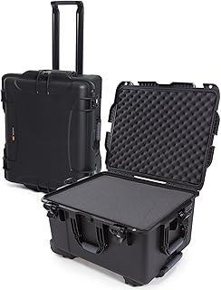 NANUK 960 Hard Case with Cubed Foam – Waterproof Travel Camera Hard Case with Wheels, 25.4” x 20” x 14.5”, Dustproof and Impact-Resistant, Ideal for Heavy Loads – Black