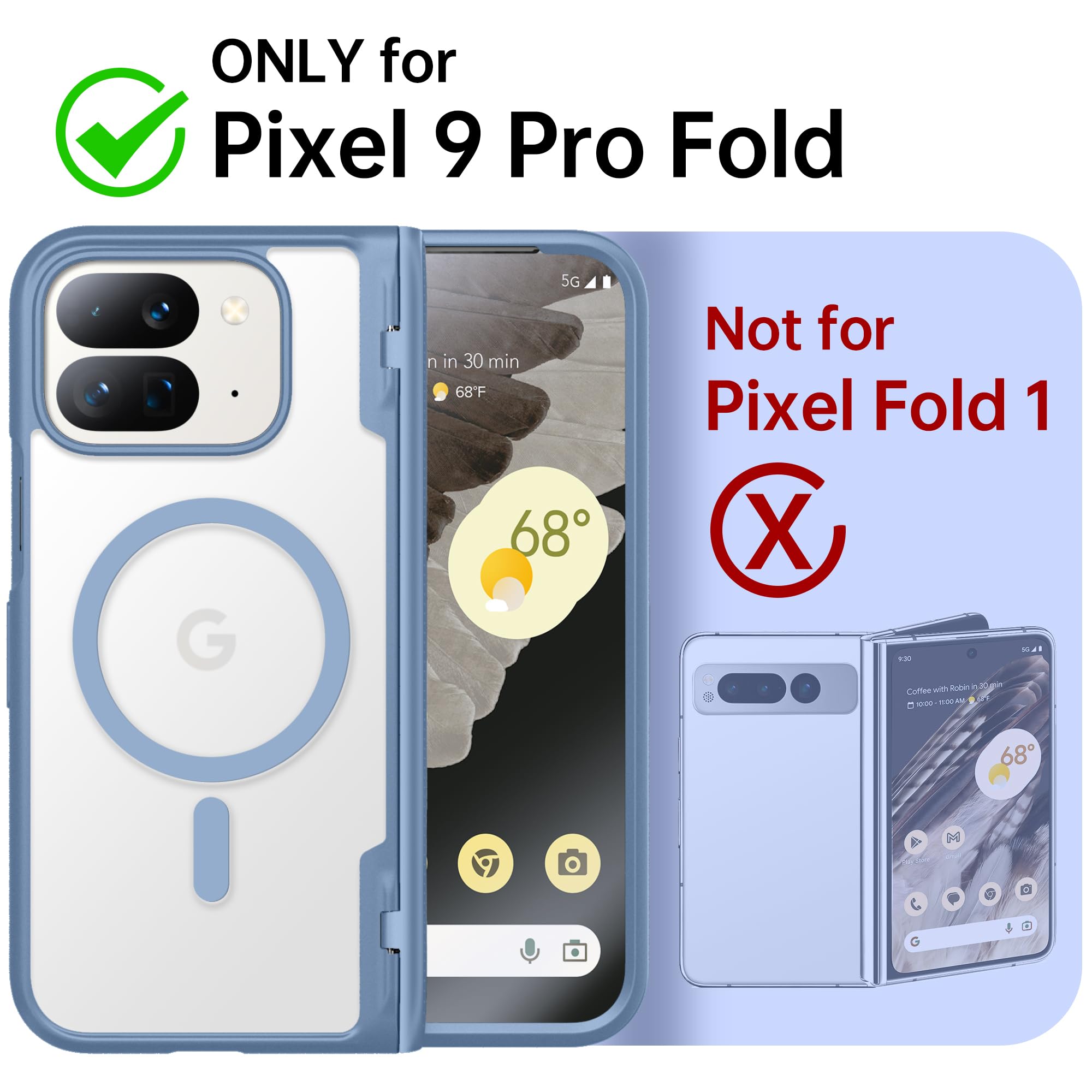 Amazon.co.jp: TONGATE マグネティック for Pixel 9 Pro Foldケース