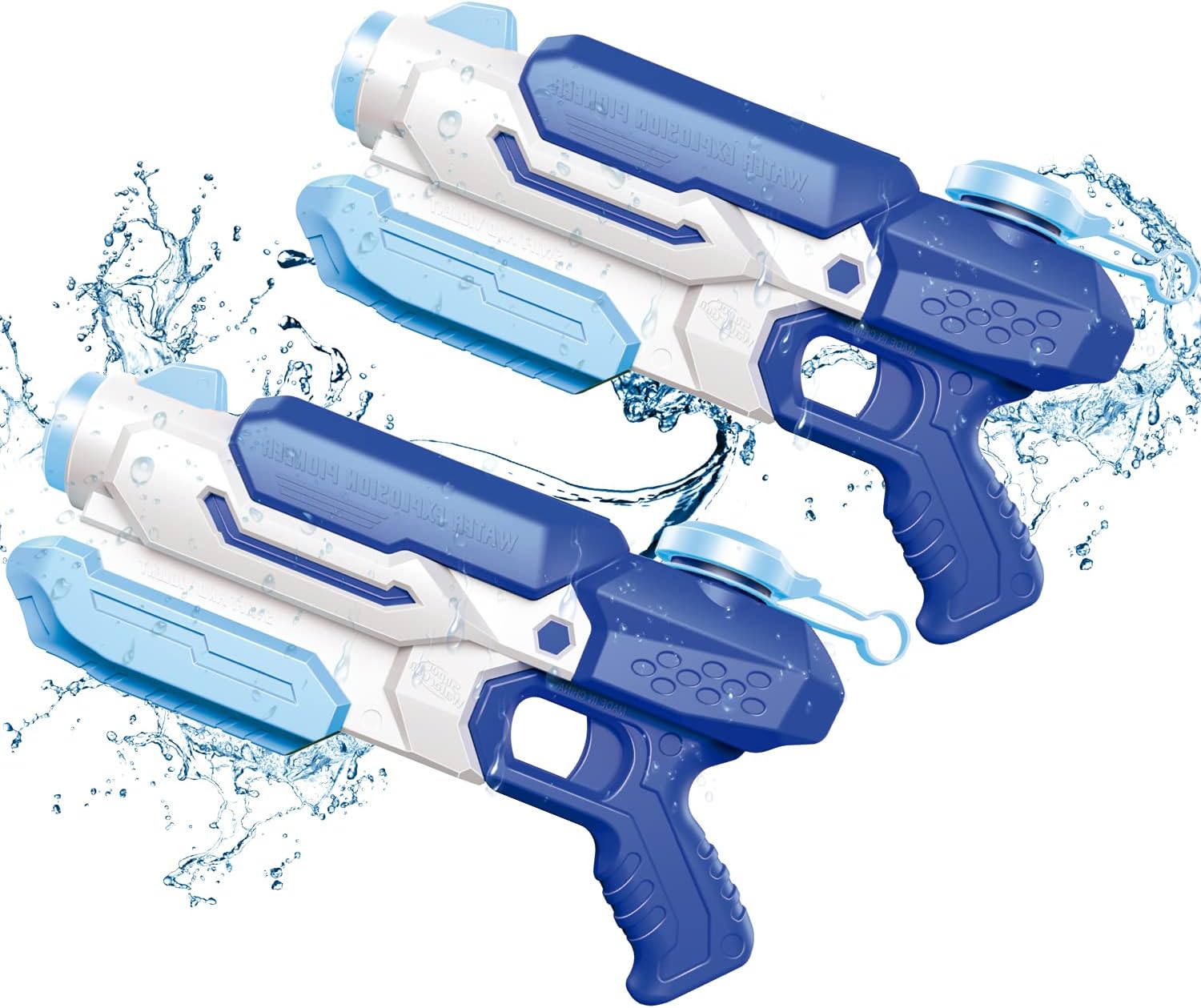 Water Guns for Kids Summer Water Toys - 1200CC Super Water Soaker Long Range 35 Feet Squirt Guns - Outdoor Toy for Kids and Adults (Blue)