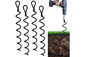 18 Inch Spiral Earth Ground Heavy Duty Shed Foundation Kit for Sheds,...