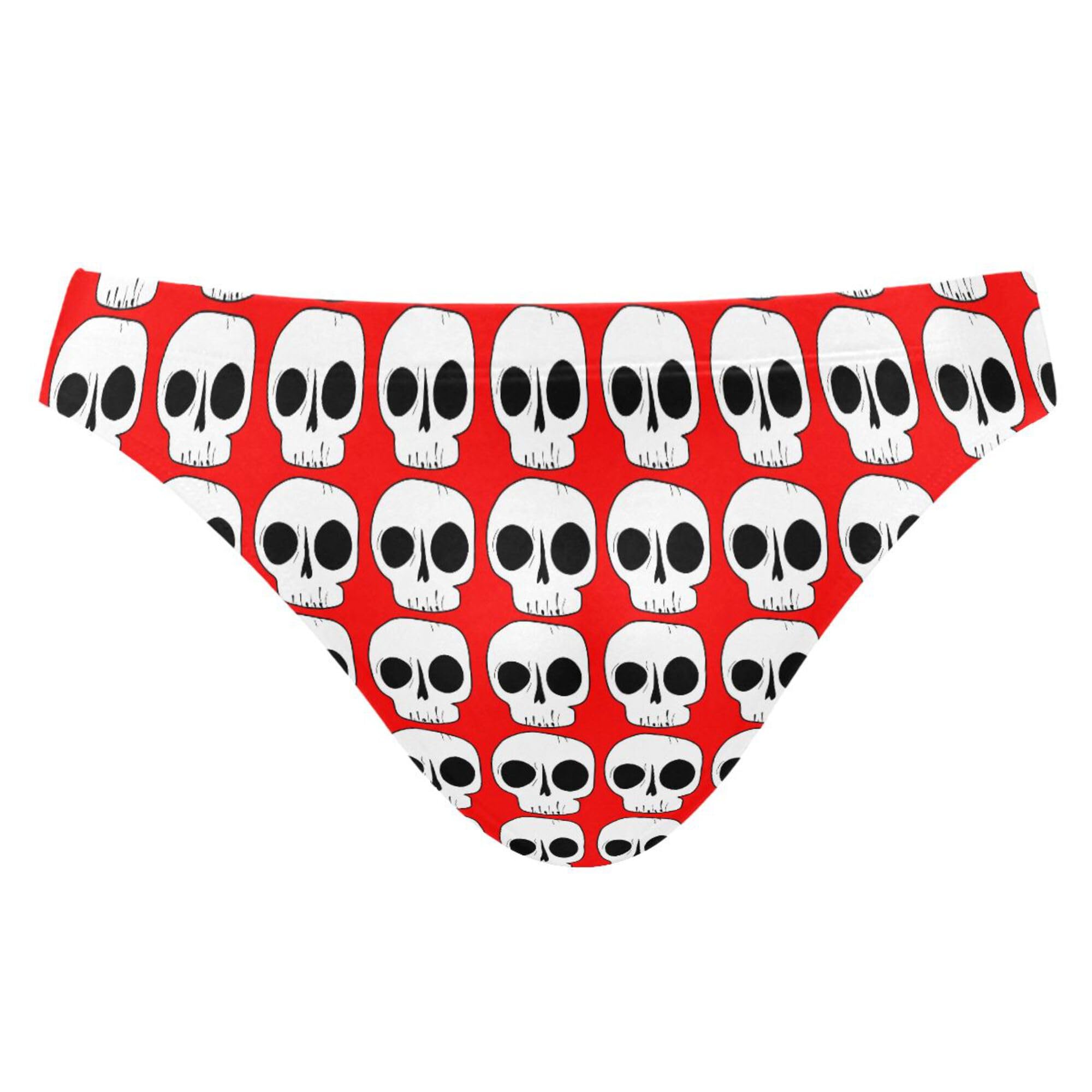 Skull Swim Briefs for Men Bikini Swimwear Boys Short XXL B0404400