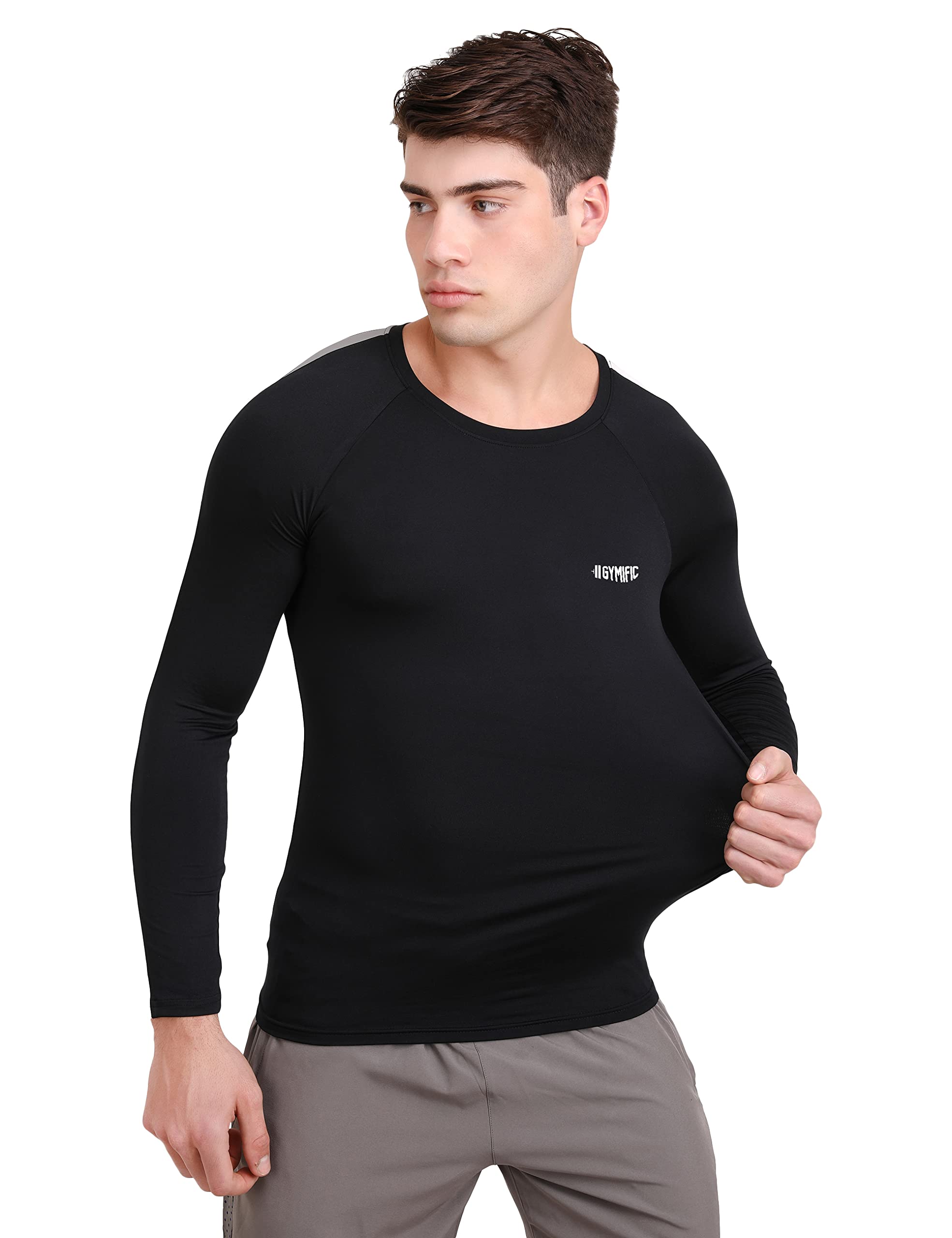 GYMIFICCompression T-Shirt, Top Full Sleeve Plain Athletic Fit Multi Sports Cycling, Cricket, Football, Badminton, Gym, Fitness & Other Outdoor Inner Wear