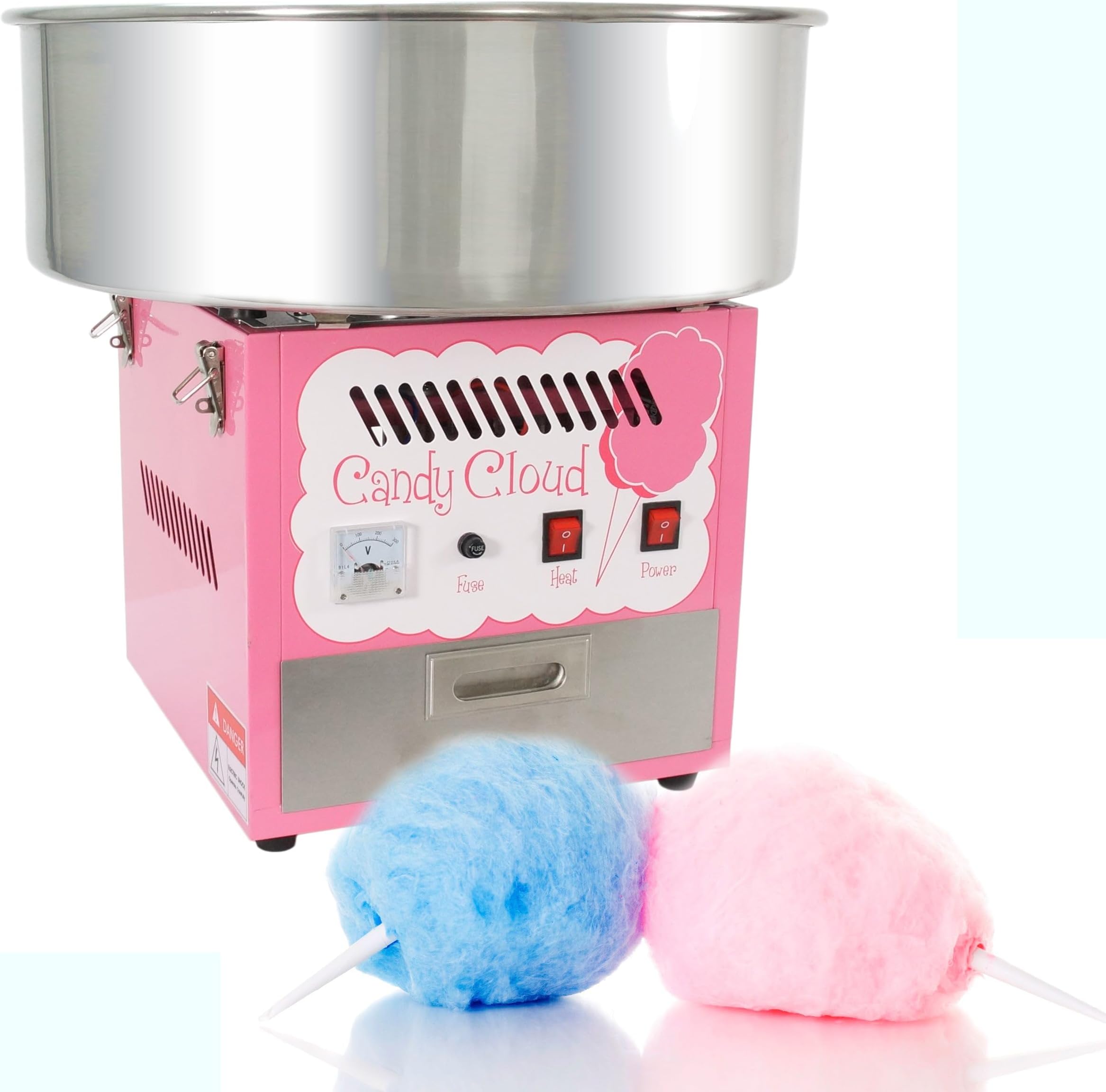 FunTime Commercial Quality Cotton Candy Floss Machine Maker - FT1000CC-P