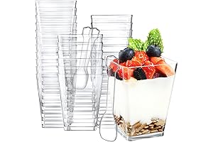 Eupako Small Clear Cups for Desserts